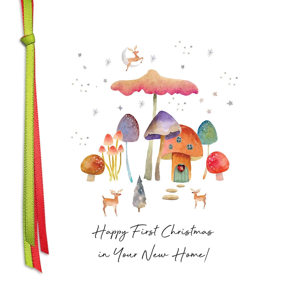 First Christmas In Your New Home greeting card by Five Dollar Shake