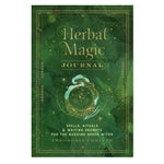 Herbal Magic Journal Hardback Book with gold text on green cover