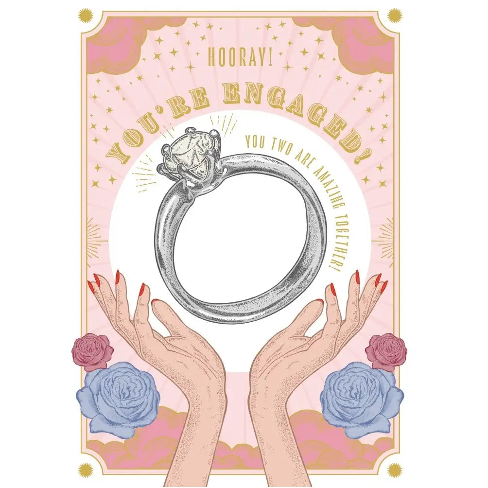 Hooray Engagement Ring Card