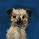 Hounds Bertie The Dog Greeting Card designed by The Art File in southend