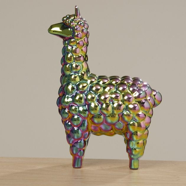 Llama. Rainbow Glaze Ceramic