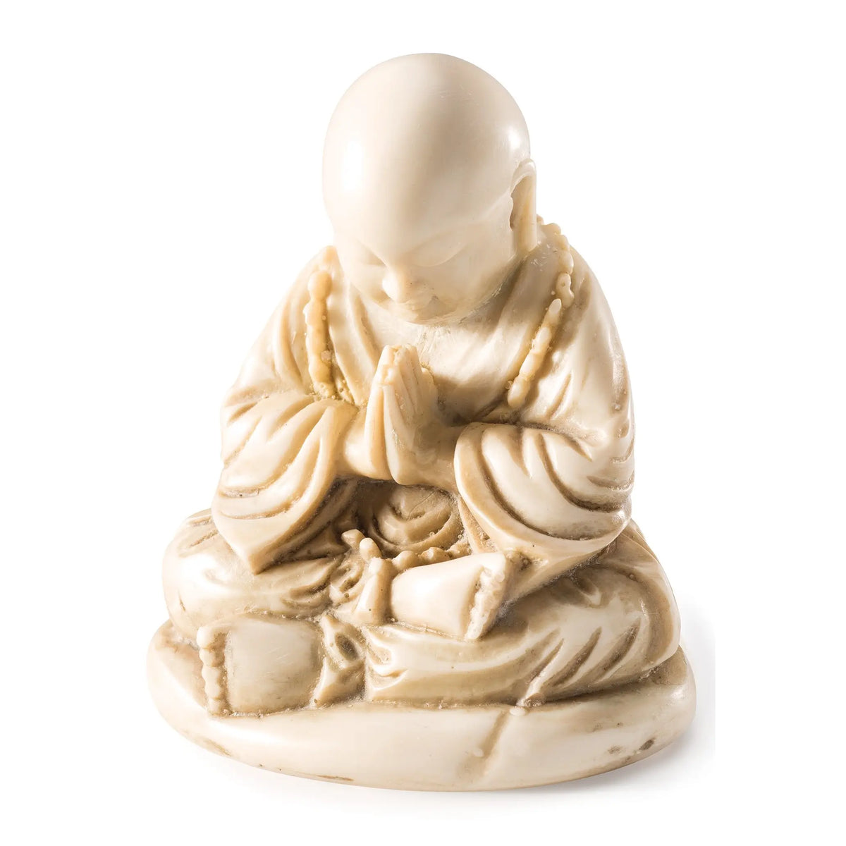 Ivory Effect Praying Buddhist Monk Figure in Southend at Under the Sun shop