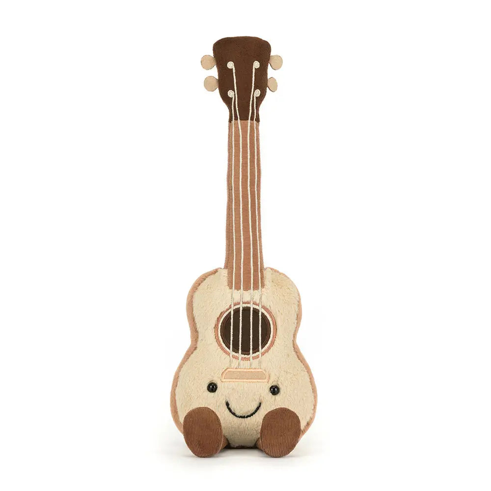 Buy Jellycat Amuseables Ukulele soft toy in Southend at Under the Sun official Jellycat stockist shop
