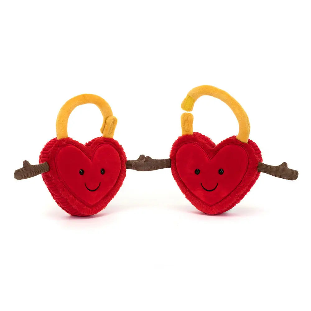 Jellycat Amusables Val & Tina Valentine Love Locks