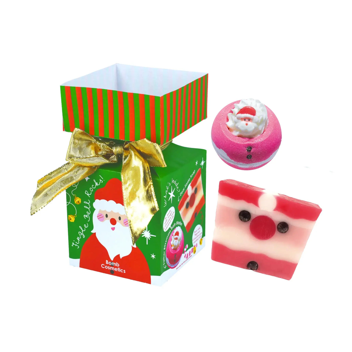 Jingle Bell Rock Mini Bath Bomb Cracker Christmas Gift Pack by Bomb Cosmetics