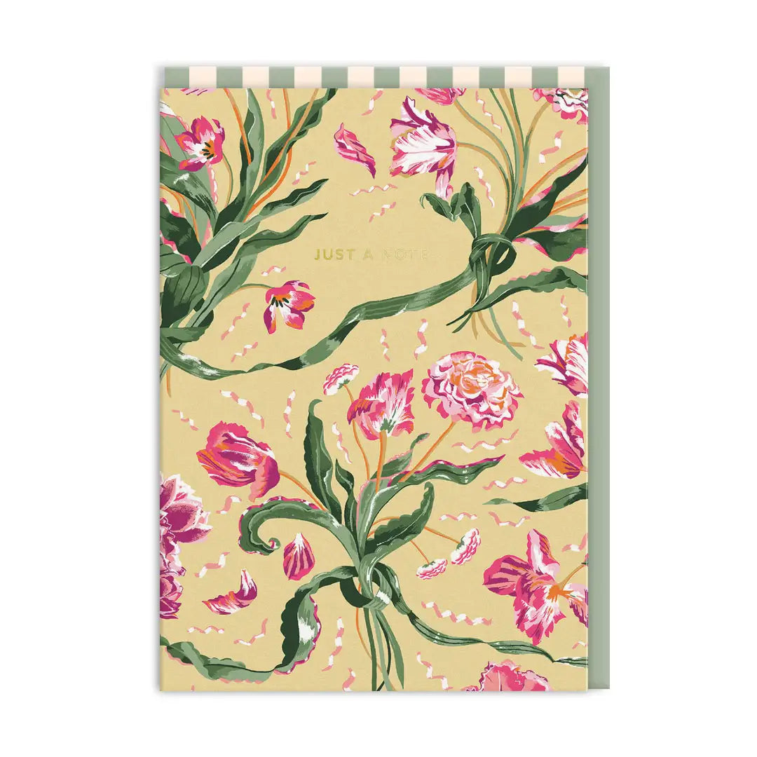 Cath Kidston Just a Note - Floral Fancy Greeting Card