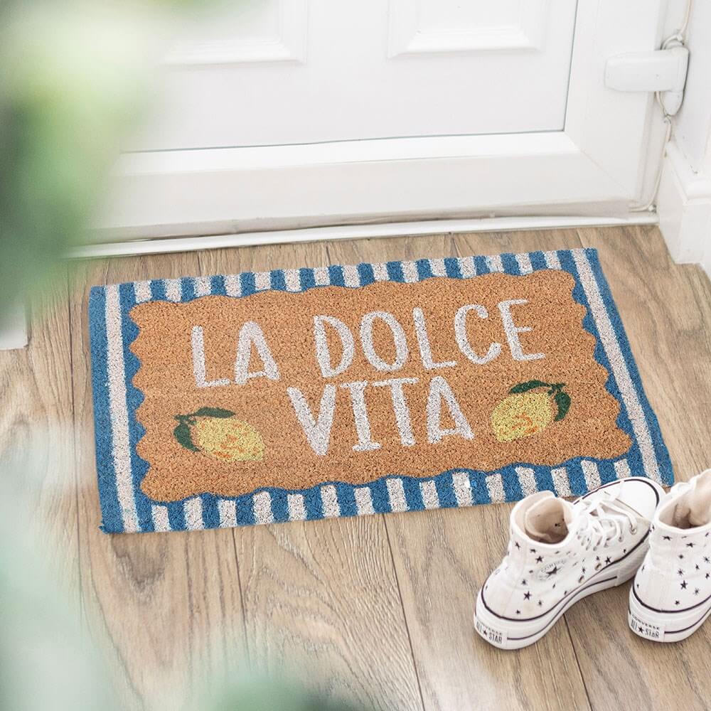 Blue La Dolce Vita CoirDoormat