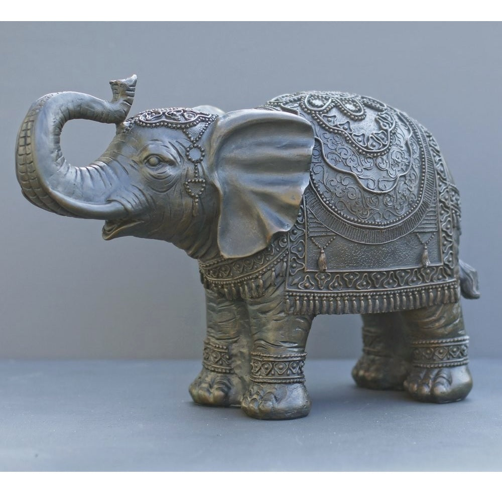 Large Dressed Indian Elephant Ornament