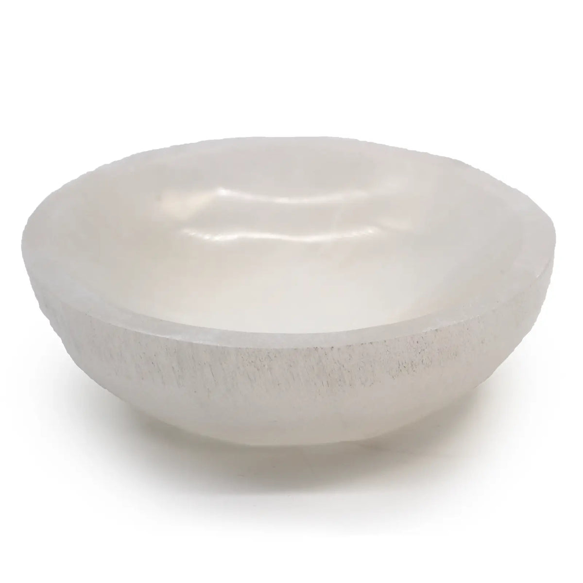 Large Round Polished Selenite Trinket Bowl
