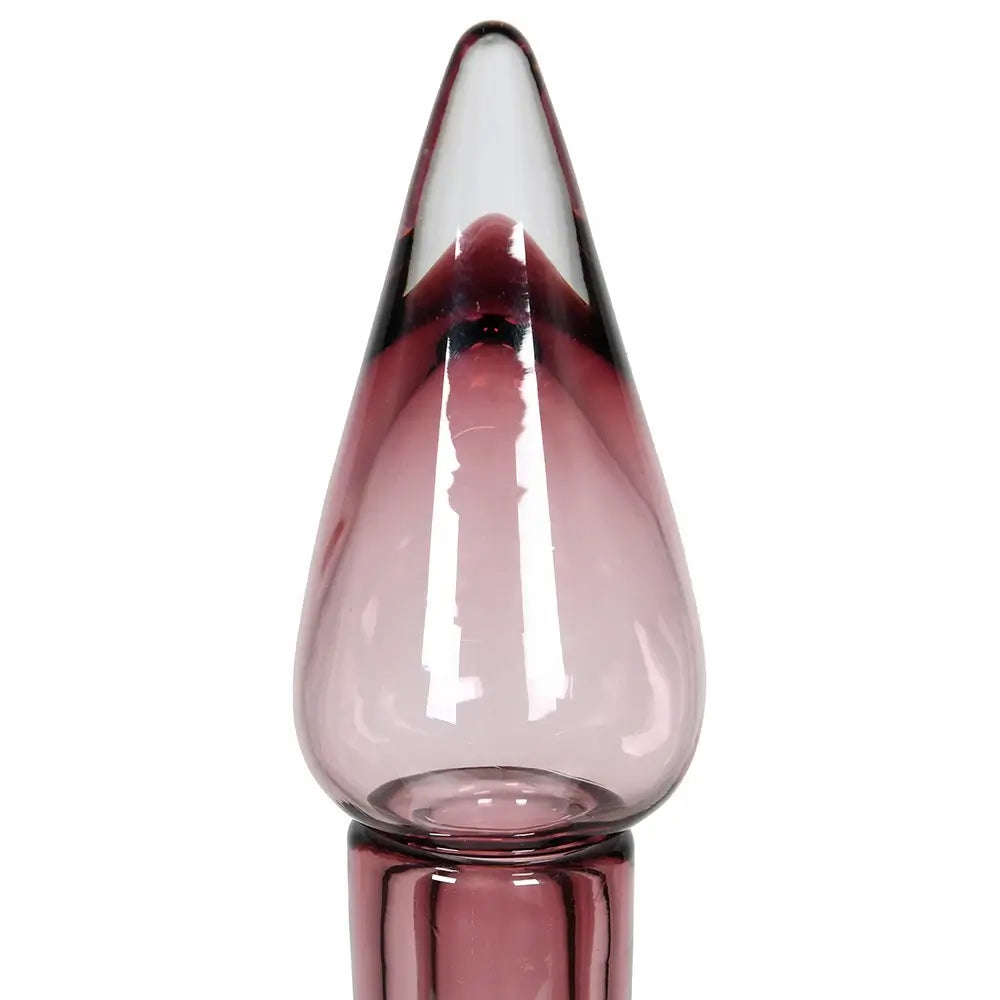 Large Empoli Style Violet Glass Bottle