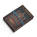 My Chakras Are Aligned AF Leather Printed Notebook