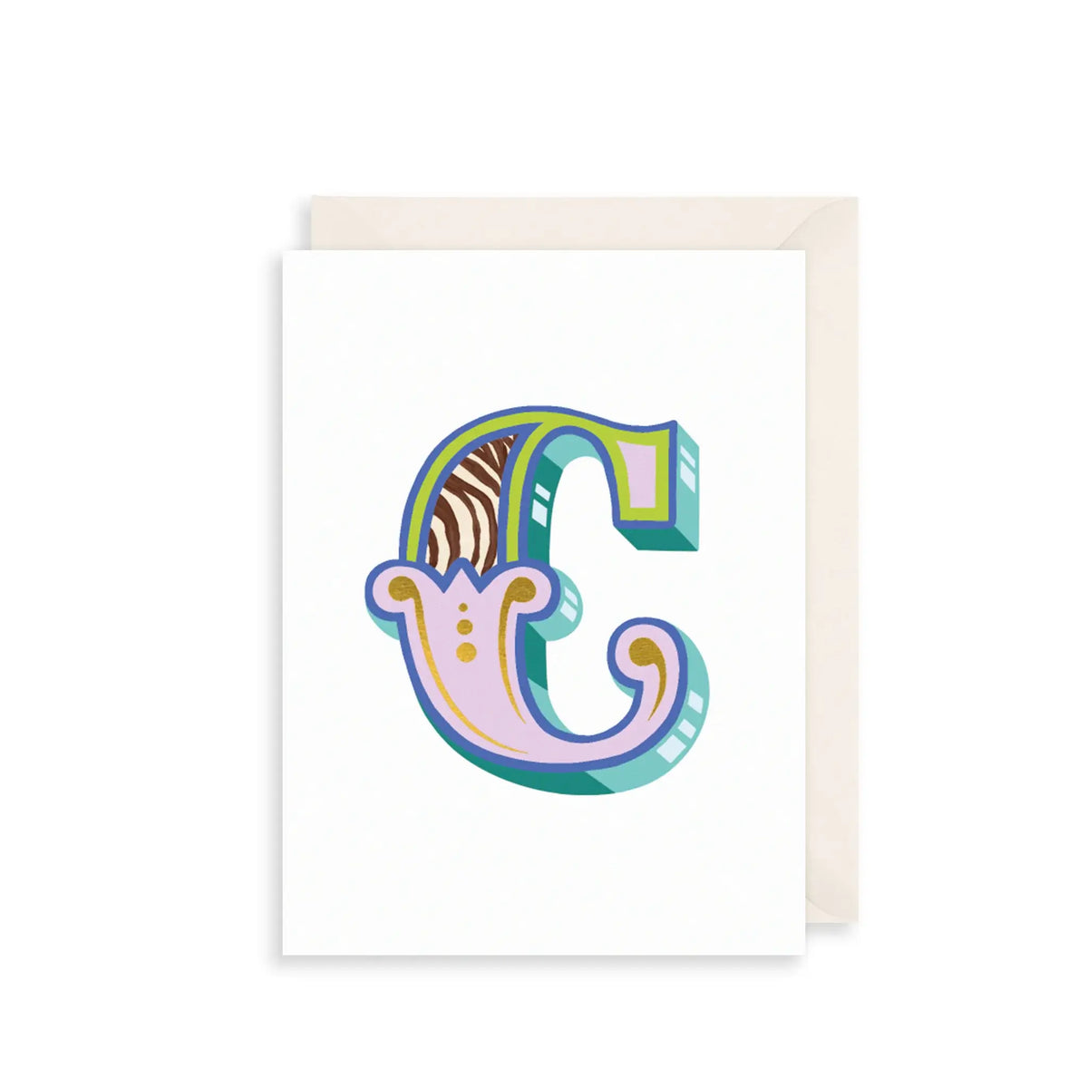 Fairground Style Alphabet Letter Card A-Z