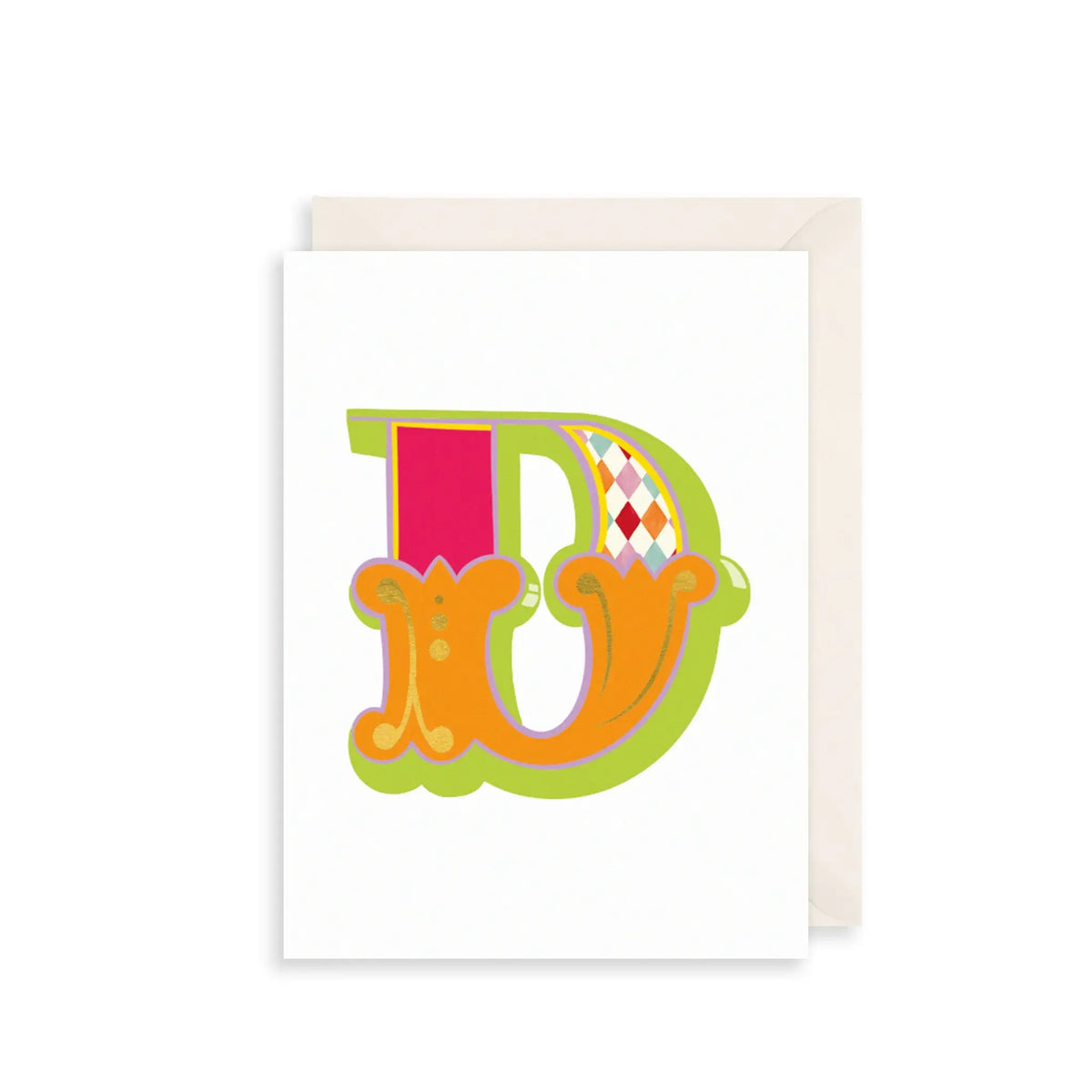 Fairground Style Alphabet Letter Card A-Z