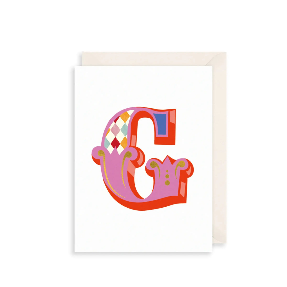 Fairground Style Alphabet Letter Card A-Z