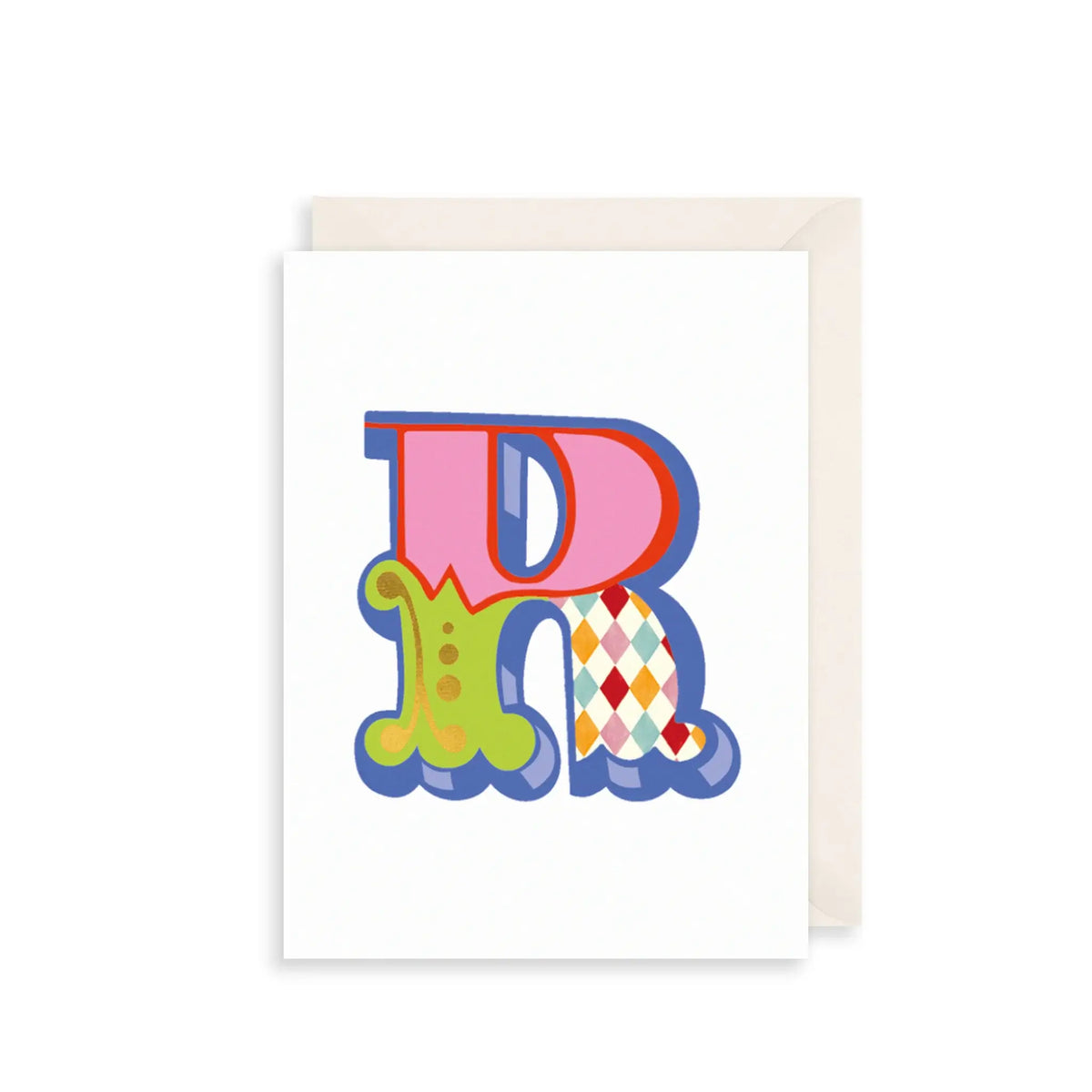 Fairground Style Alphabet Letter Card A-Z