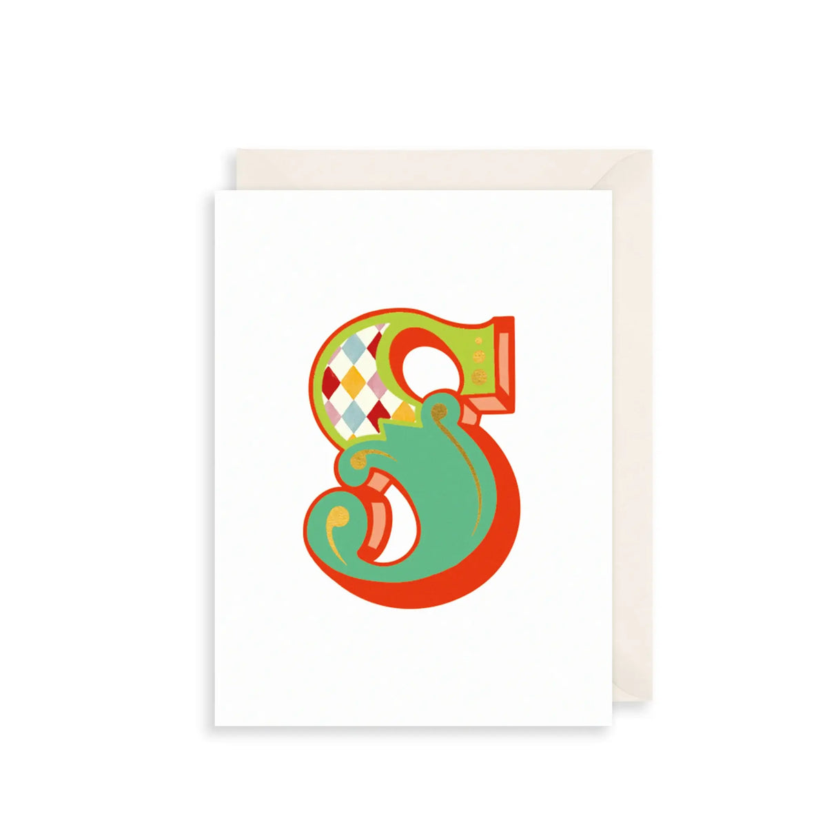 Fairground Style Alphabet Letter Card A-Z