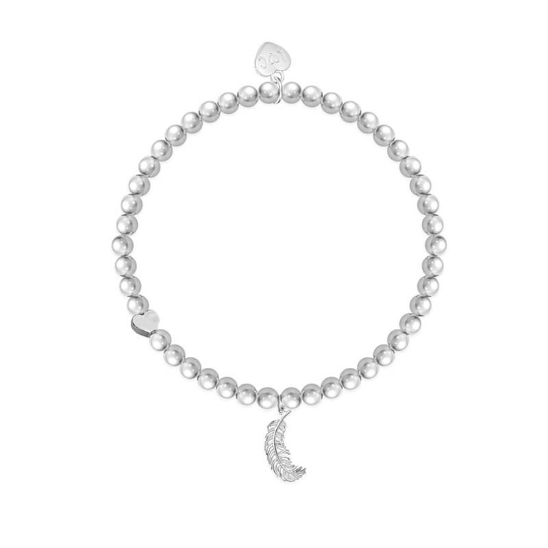 Feathers Appear When Angels Near | Life Charms Bracelet