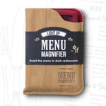 Light Up Menu Magnifier - Wine