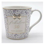 Fabulous 50 birthday mug by Hearts Designs