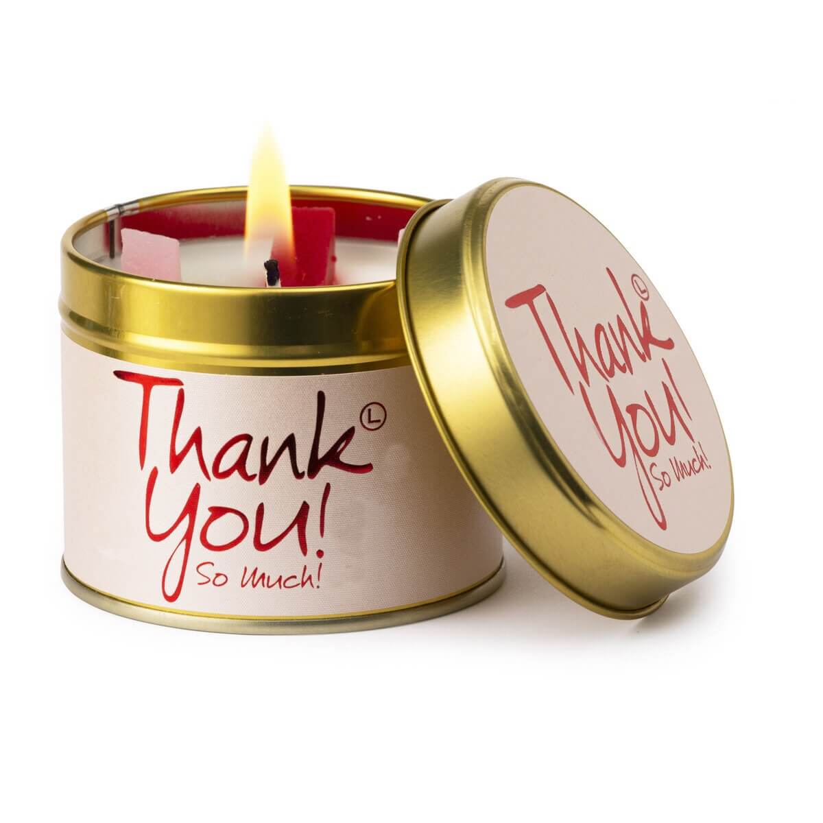 Thank You Lily-Flame Candle Tin at Under the Sun Southend stockist