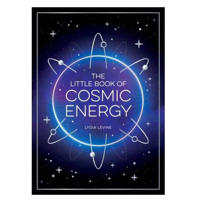Book cover of 'The Little Book of Cosmic Energy' by Lydia Levine with cosmic design elements.