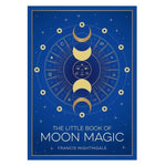 Book cover of 'The Little Book of Moon Magic' with celestial design on a blue background