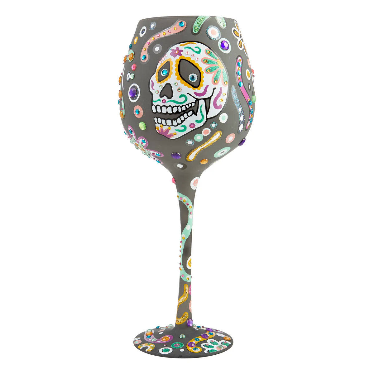 Superbling Day Of The Dead Sugar Skulls Glass