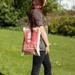 Love is a Super Power Cotton Tote bag