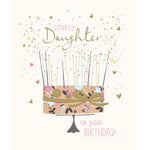 Lovely Daughter Birthday Card with Cake