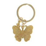 Blue Luna Butterfly Enamel Keyring