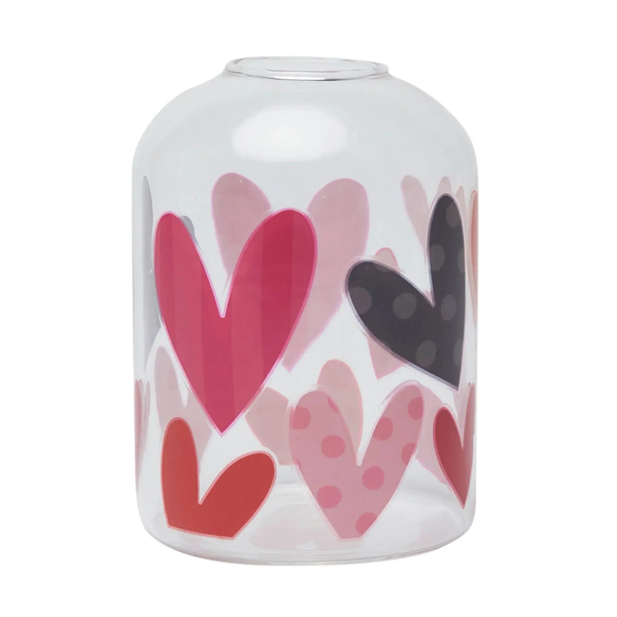 Big Hearts Mini Glass Vase by Belly Button