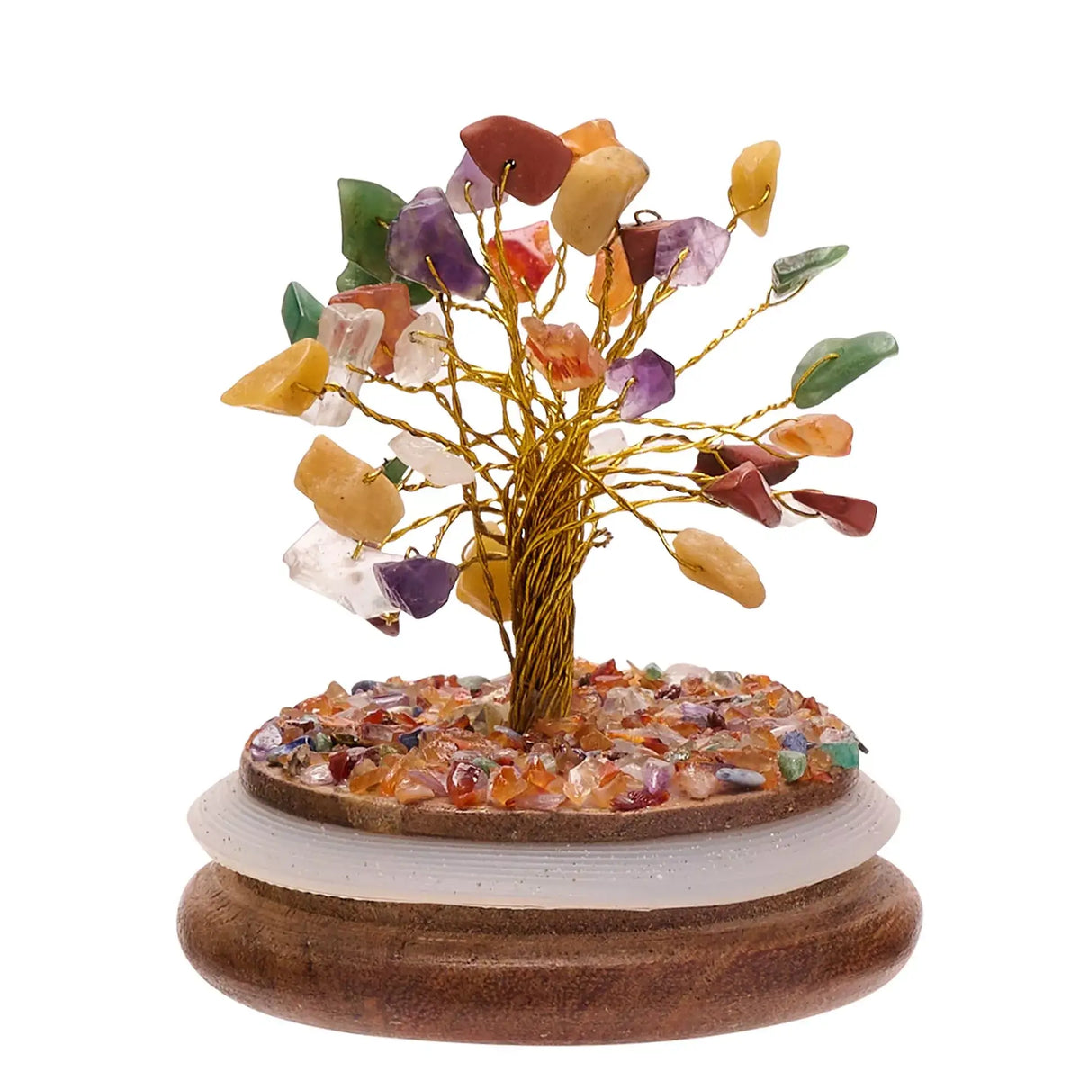 Multi Coloured Crystal Gemstone Dome Tree