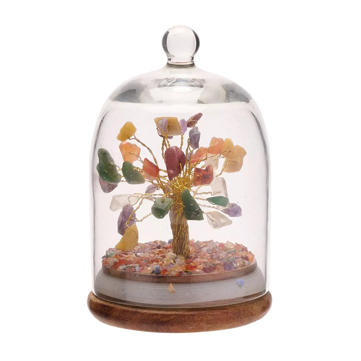 Multi Coloured Crystal Gemstone Dome Tree