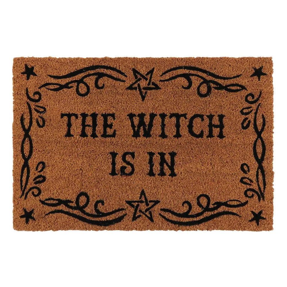 The Witch Is In Coir Doormat