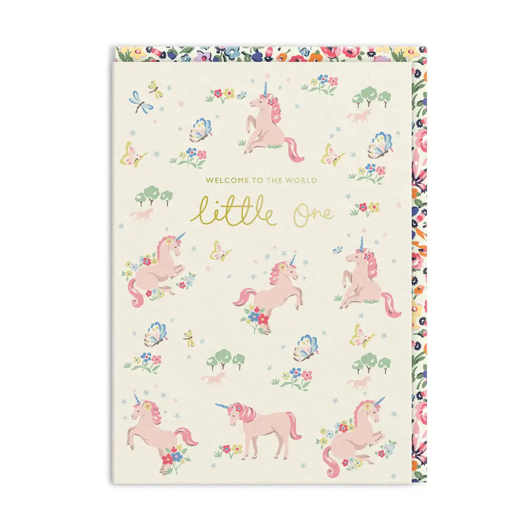 Cath Kidston Hello Little One Unicorn Greeting Card