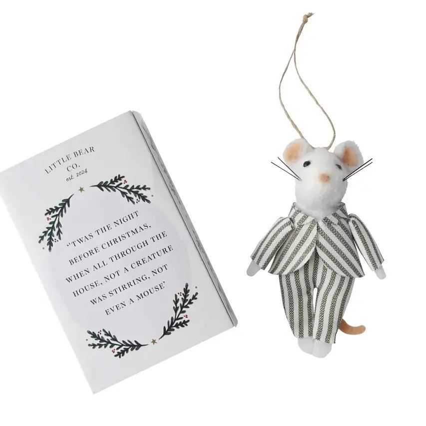 Night Before Christmas Mouse Decoration