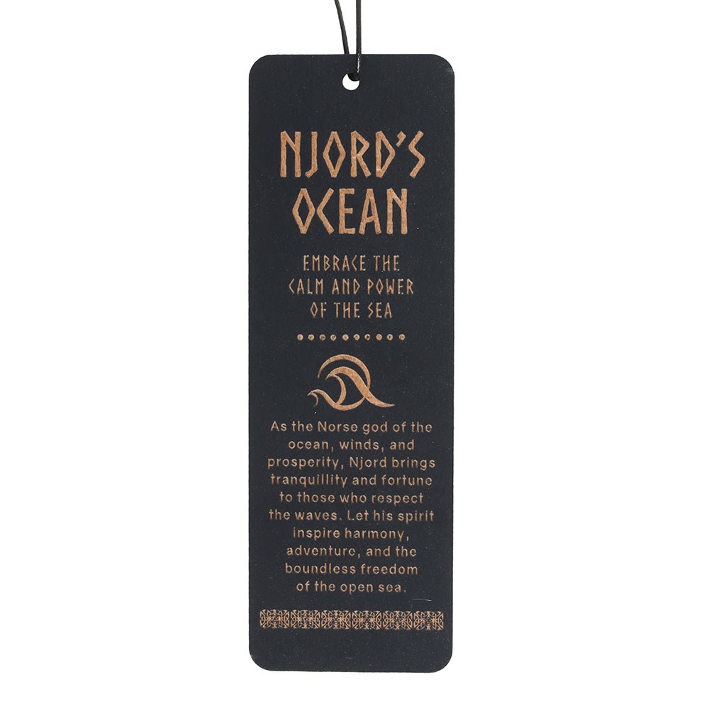 Njord's Ocean Wooden Bookmark