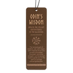 Odin's Wisdom Wooden Bookmark