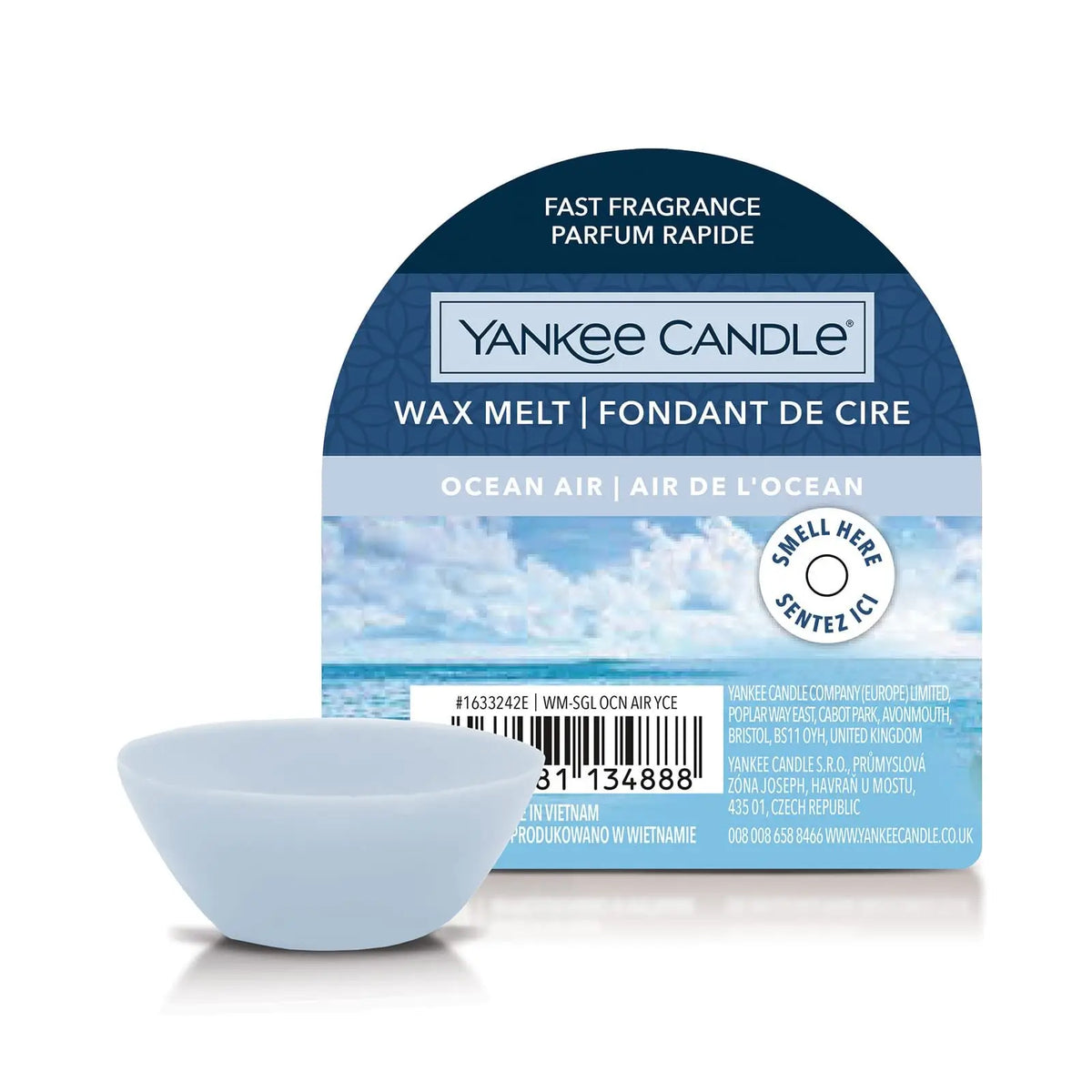 Buy Ocean Air fragrance Yankee Wax Melt in Southend at Under the Sun candle shop