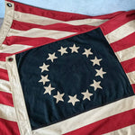 Vintage Betsy Ross American Woven Flag