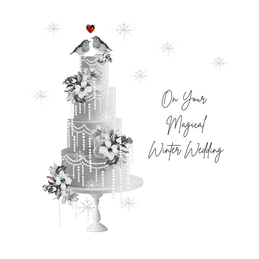 Winter Wedding Card WHN74 Five Dollar Shake