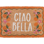 Orange Ciao Bella Coir Doormat