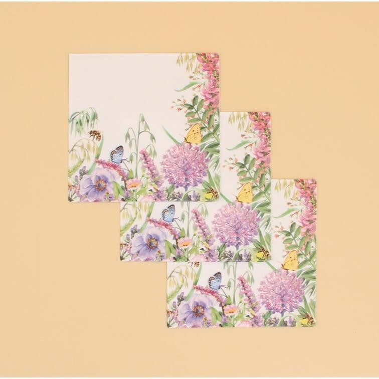 Garden Border Paper Napkin Pack/20