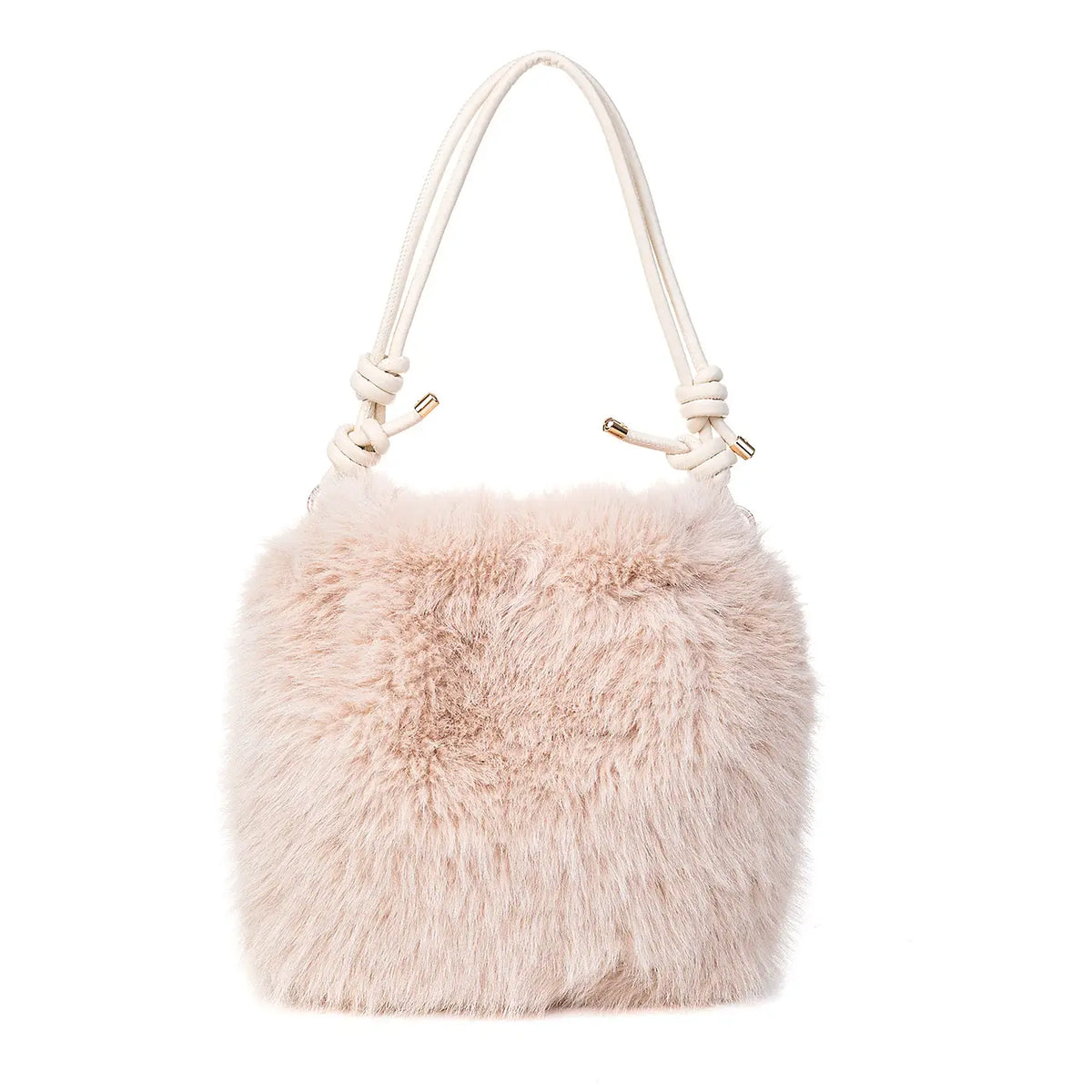 Linen Faux Fur Handbag BAG76