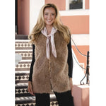Mocha Mousse Faux Fur Gilet SC1907
