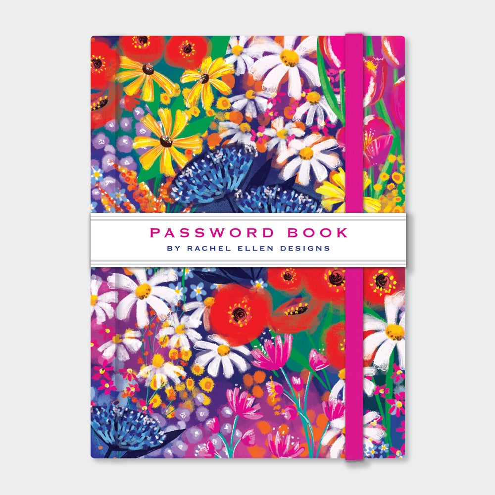 Password Book - Full Bloom Design