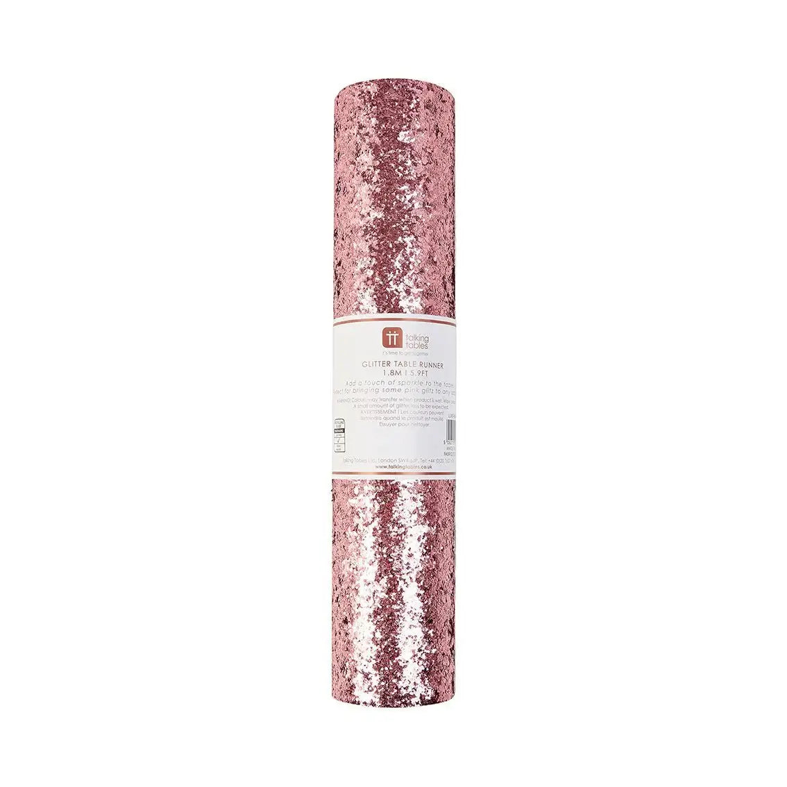 Luxe Pink Glitter Table Runner 1.8m