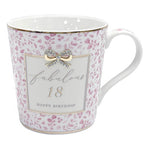 Pink Mug 18th Birthday Mug by Hearts Design in Southend at Under the Sun gift shop