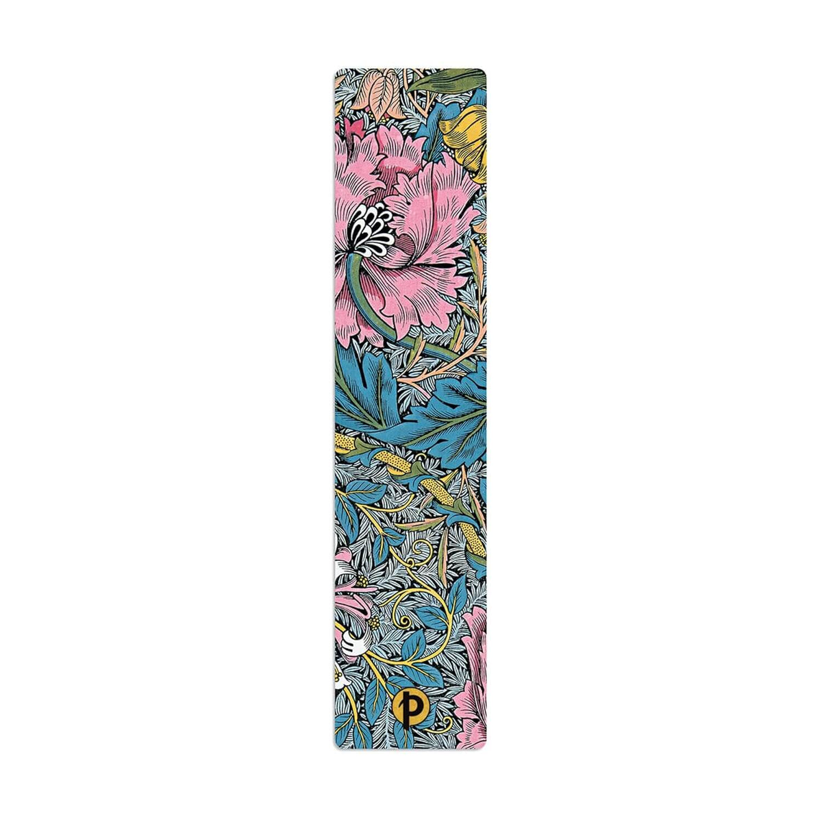 William Morris Bookmark with Pink Honeysuckle print design