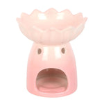 Pink Water Lily Oil Burner and Wax Warmer